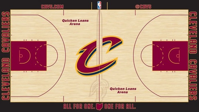 Cleveland Cavaliers minicourt