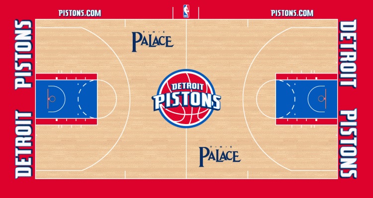 Detroit Pistons minicourt