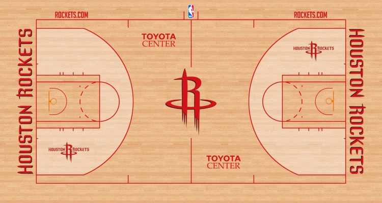 Houston Rockets minicourt