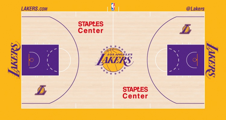 Los Angeles Lakers minicourt