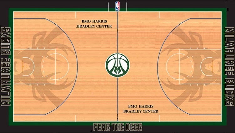Milwaukee Bucks minicourt