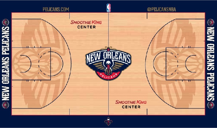 New Orleans Pelicans minicourt
