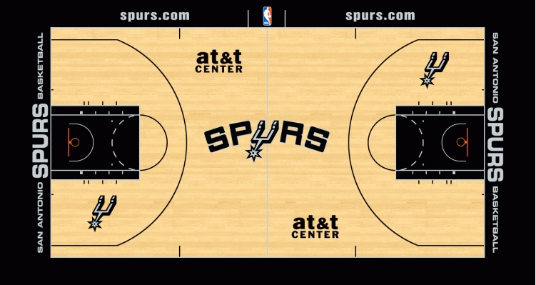 San Antonio Spurs minicourt