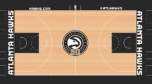 Atlanta Hawks minicourt