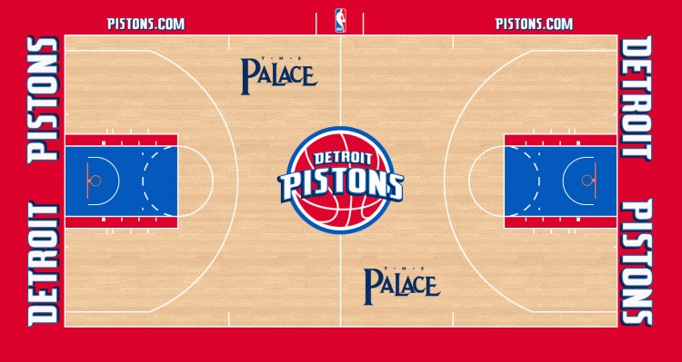 Detroit Pistons mini court