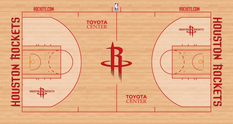 Houston Rockets mini court