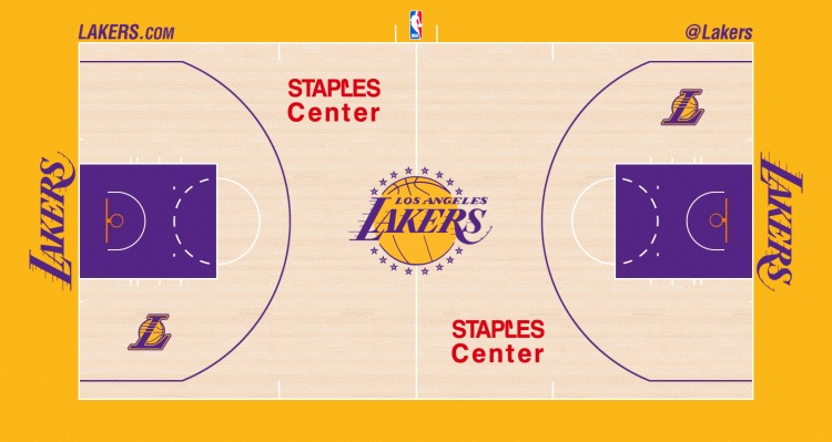 Los Angeles Lakers mini court