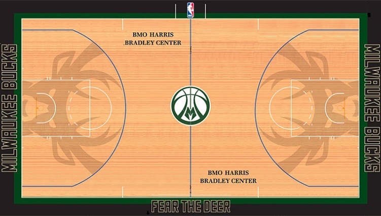 Milwaukee Bucks mini court