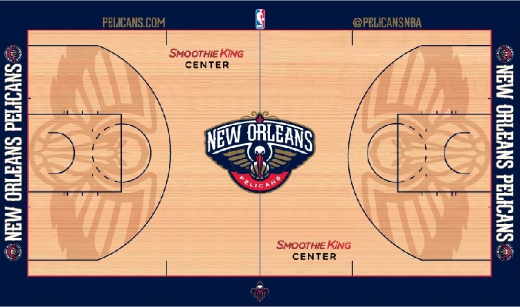 New Orleans Pelicans mini court