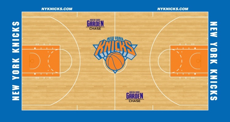 New York Knicks mini court