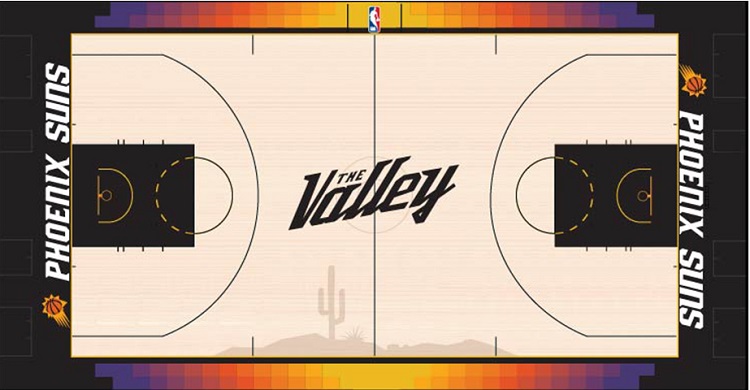 Phoenix Suns mini court