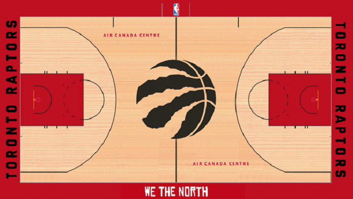 Toronto Raptors mini court