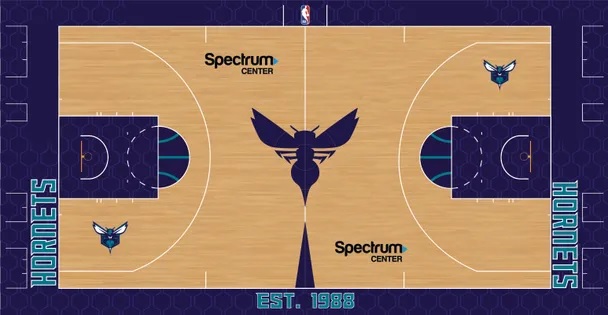 Charlotte Hornets mini court