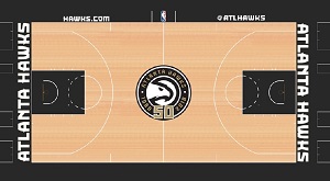 Atlanta Hawks mini court